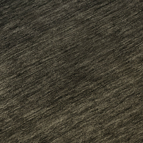 HomeRoots 8' Stylish Chocolate-Gray Ombre Washable Round Rug with UV Protection for Modern Homes & Families 667303