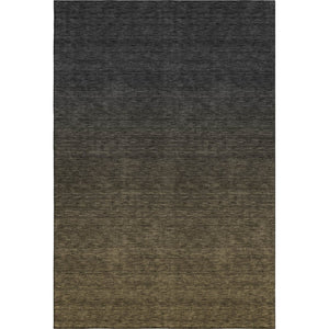 HomeRoots 8' X 10' Ombre Chocolate & Gray Washable Area Rug - UV Protective, Family-Friendly, Stylish Design 667304