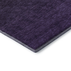 HomeRoots 10' Eggplant to Charcoal Ombre Washable Area Rug – Durable, Stain-Resistant, UV-Protected Elegance 667312
