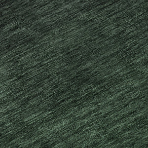 HomeRoots 8' Washable Emerald and Charcoal Ombre Round Rug – UV Protected, Stain-Resistant, Modern Design 667315