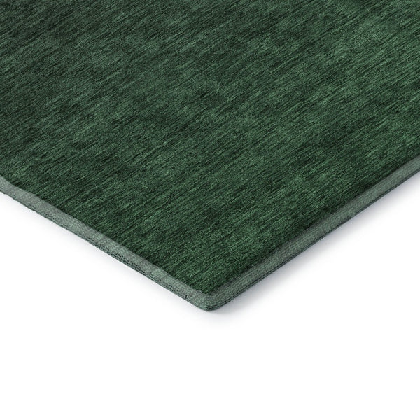 HomeRoots 10' X 14' Stunning Emerald to Charcoal Ombre Area Rug with UV Protection - Durable, Washable Design! 667318
