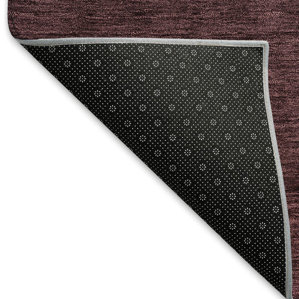 HomeRoots 8' X 10' Merlot-Charcoal Ombre Washable Area Rug - Stylish, Durable, Stain-Resistant & UV Protected! 667322