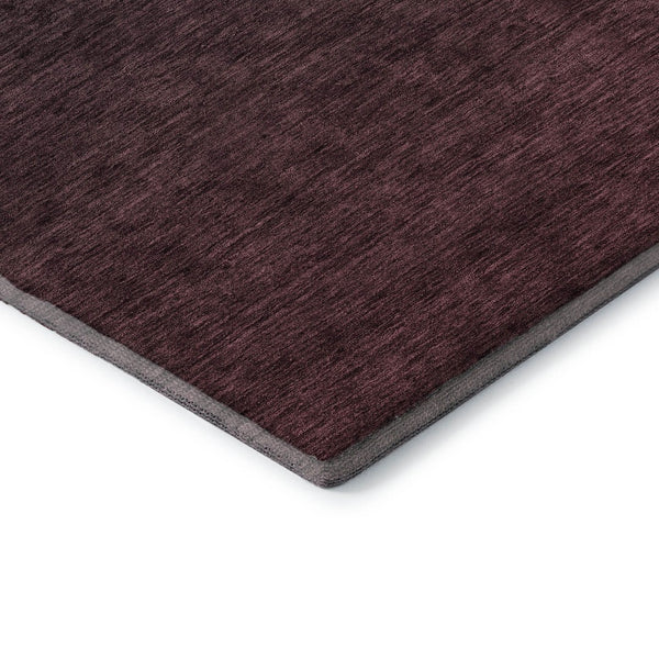 HomeRoots 8' X 10' Merlot-Charcoal Ombre Washable Area Rug - Stylish, Durable, Stain-Resistant & UV Protected! 667322