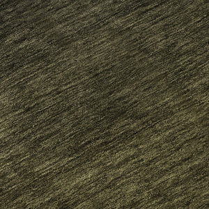 HomeRoots 9' Olive Green to Charcoal Ombre Area Rug - Washable, UV Protected, Stain-Resistant, Modern Style! 667335