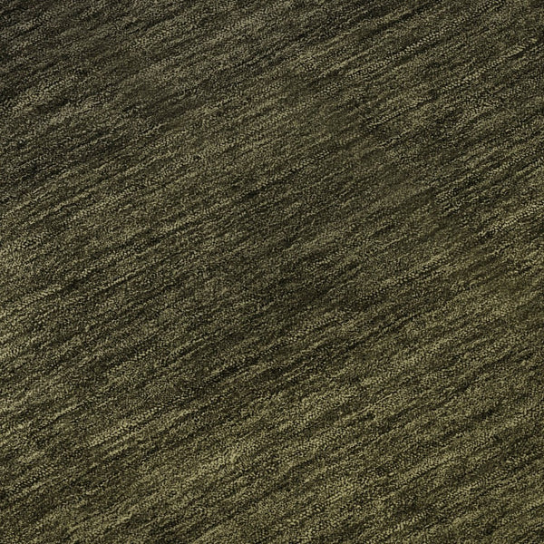 HomeRoots 9' Olive Green to Charcoal Ombre Area Rug - Washable, UV Protected, Stain-Resistant, Modern Style! 667335