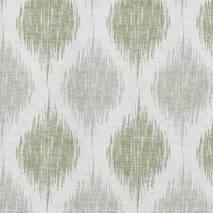 HomeRoots 8' X 10' Artichoke Green Ikat Area Rug - Washable, UV-Protected, Stain Resistant, Stylish Design! 667441