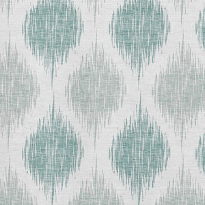 HomeRoots 5' X 8' Aqua Ikat Washable Area Rug with UV Protection - Stylish, Durable, and Easy-Clean Design! 667445