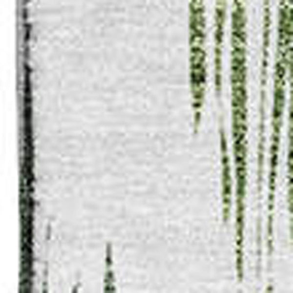 HomeRoots 8' X 10' Stylish Fern Green Ikat Area Rug - Washable, UV Protected, Durable for Homes & Patios 667471