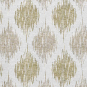 HomeRoots 5' X 8' Ikat Area Rug in Gold & Ivory - Stylish, Washable, UV-Protected for Busy Homes & Easy Care 667475