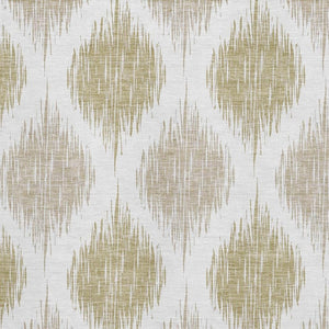 HomeRoots 8' X 10' Gold And Ivory Ikat Area Rug - Washable, UV Protected, Stain Resistant for Busy Homes 667477