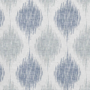 HomeRoots 5' X 8' Sky Blue Ikat Area Rug – Washable, Stain Resistant, UV Protected, Non-Slip for Busy Homes 667499
