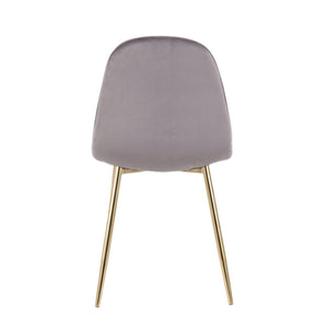 English Elm Mid-century Modern Dining Chairs with Wood Slat Back and Upholstered Seat Set of 2 B202P223628