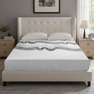 English Elm 12-inch King Mattress Five Layer Foam Zoned Support Japanese Crafted Wave Knit Cover W5081P394369