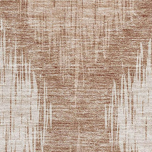 HomeRoots 8' X 10' Coral & Ivory Ikat Area Rug - Stain-Resistant, UV Protected, Easy-Care for Homes & Kids 667519