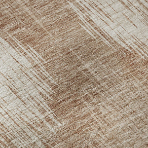 HomeRoots 10' X 14' Coral Ikat Area Rug - Washable, UV Protected, Stain Resistant for Family-Friendly Spaces 667521