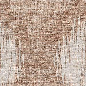 HomeRoots 10' X 14' Coral Ikat Area Rug - Washable, UV Protected, Stain Resistant for Family-Friendly Spaces 667521