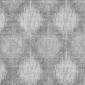 HomeRoots 9' X 12' Gray Ikat Washable Area Rug with UV Protection - Stylish, Durable & Easy Care for Modern Homes 667532