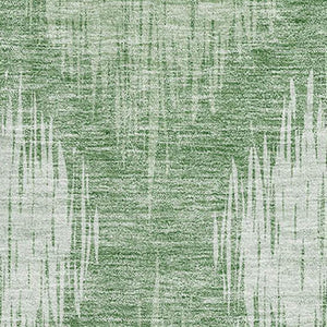 HomeRoots 5' X 8' Mint Green Ikat Area Rug - Washable, Stain-Resistant, UV Protected for Kids & Pets' Homes 667535