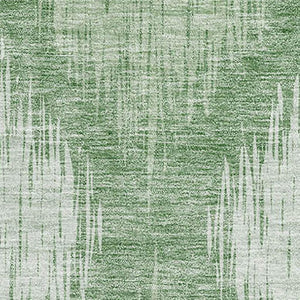 HomeRoots 10' X 14' Mint Green Ikat Area Rug - Washable, UV Protected & Stain Resistant for Modern Spaces 667539
