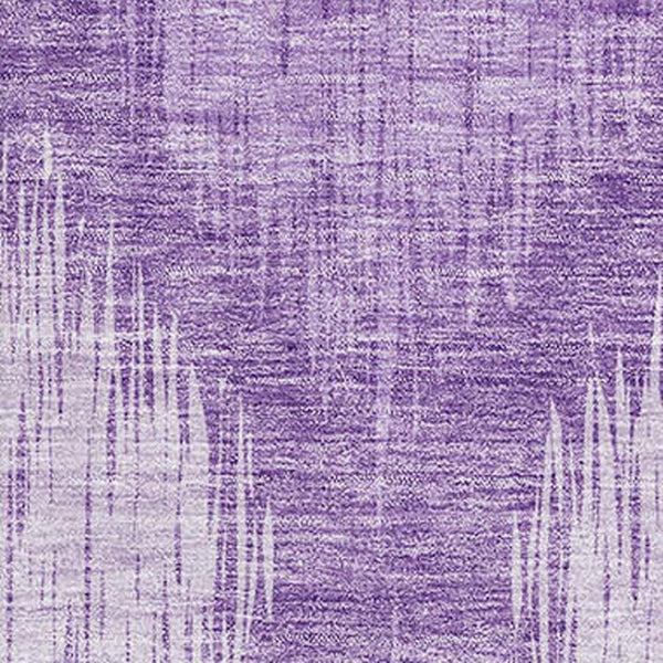 HomeRoots 8' X 10' Plum and Ivory Ikat Area Rug - UV Protected, Stain Resistant, Kid & Pet Friendly Design! 667543