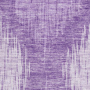 HomeRoots 9' X 12' Ikat Area Rug in Plum & Ivory - Washable, Durable, UV-Protected for Busy Homes & Kids 667544