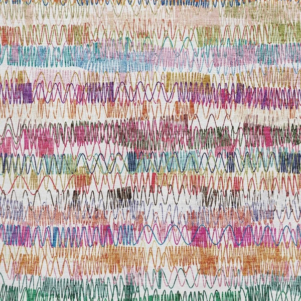 HomeRoots 8' X 10' Striped Washable Area Rug in Green, Purple, and Orange – UV Protected, Durable & Stylish 667567
