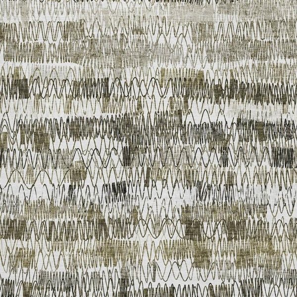HomeRoots 10' X 14' Washable Taupe Gray & Ivory Striped Area Rug with UV Protection for Busy Homes & Families 667575