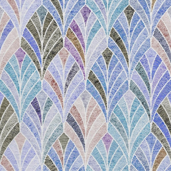 HomeRoots 10' Blue, Brown & Blush Geometric Washable Area Rug - UV Protected, Stain Resistant, Durable Design! 667587