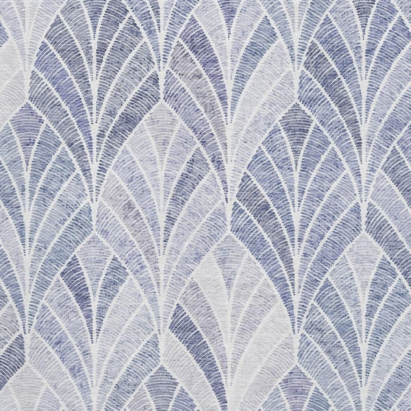 HomeRoots 8' X 10' Denim Blue and Ivory Geometric Area Rug - Washable, UV-Protected, Soft & Stylish Design 667591