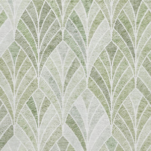 HomeRoots 8' X 10' Sage and Ivory Geometric Area Rug – Stylish, Washable, UV-Protected for Everyday Living! 667621