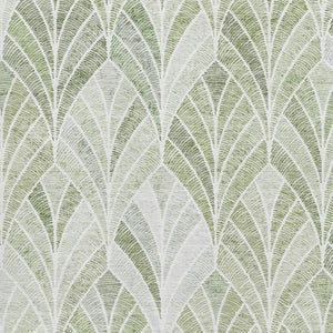 HomeRoots 9' X 12' Sage and Ivory Geometric Area Rug - Durable, Stain Resistant, UV Protected for Easy Care 667622