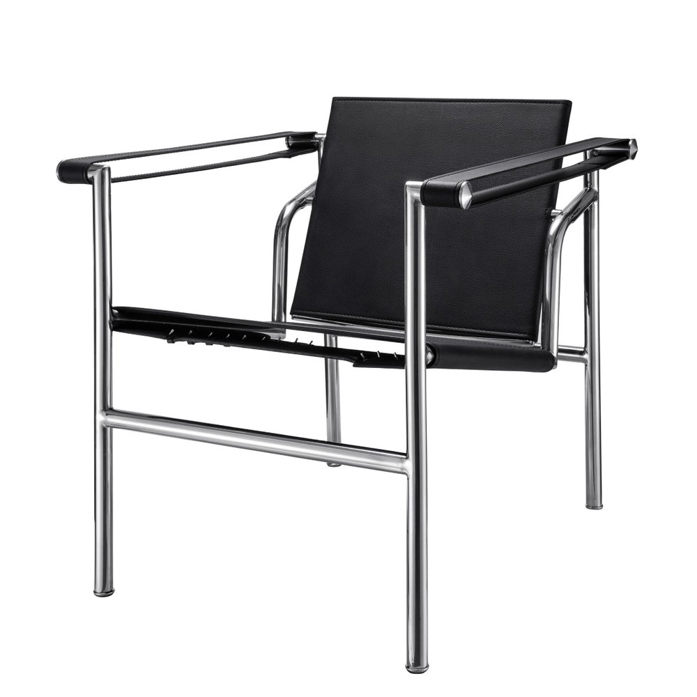 HomeRoots 24" Silver Stainless Steel Arm Chair - Modern Accent Seat with Plush Upholstery for Stylish Spaces 667637