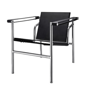 HomeRoots 24" Silver Stainless Steel Arm Chair - Modern Accent Seat with Plush Upholstery for Stylish Spaces 667637