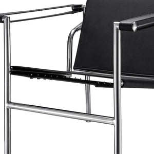 HomeRoots 24" Silver Stainless Steel Arm Chair - Modern Accent Seat with Plush Upholstery for Stylish Spaces 667637