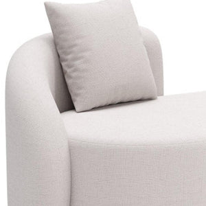 HomeRoots 91" Beige Polypropylene Sofa - Modern Comfort with Water-Resistant Upholstery & Durable Design 667650