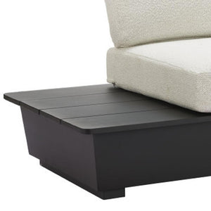HomeRoots 79" Beige Polypropylene Sofa - Modern Armless Design with Easy-Clean Water-Resistant Upholstery & Comfort 667652