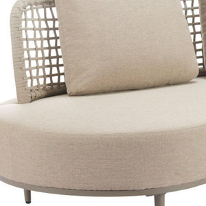 HomeRoots 75" Beige Polypropylene Sofa - Modern Armless Design, Durable, Easy-Clean, Perfect for Any Space! 667656