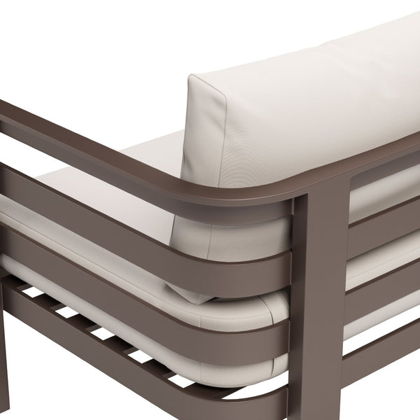 HomeRoots 81" Modern White Polypropylene Sofa - Stylish, Durable, Water-Resistant, Seats 3, Easy Maintenance 667657