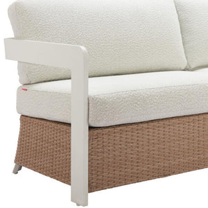 HomeRoots 73" White Polypropylene Sofa - Modern Design, Water-Resistant Upholstery, Perfect for Everyday Living 667658