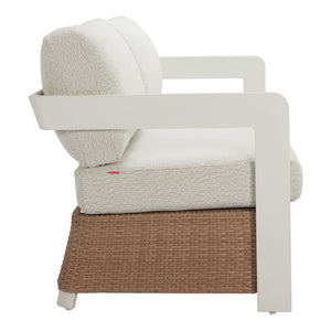 HomeRoots 73" White Polypropylene Sofa - Modern Design, Water-Resistant Upholstery, Perfect for Everyday Living 667658