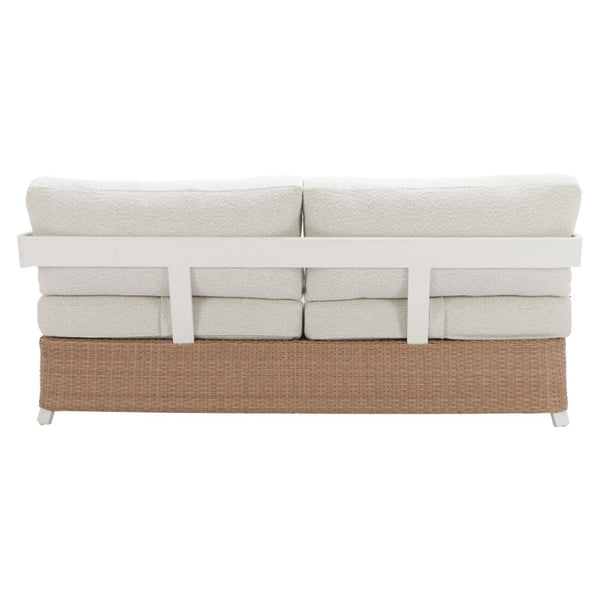 HomeRoots 73" White Polypropylene Sofa - Modern Design, Water-Resistant Upholstery, Perfect for Everyday Living 667658