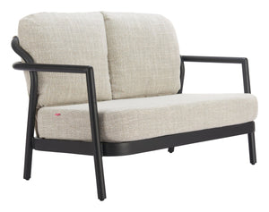 HomeRoots 50" Beige Polypropylene Sofa - Stylish Loveseat for Small Spaces, Easy-Care, Modern Design, Comfort 667660