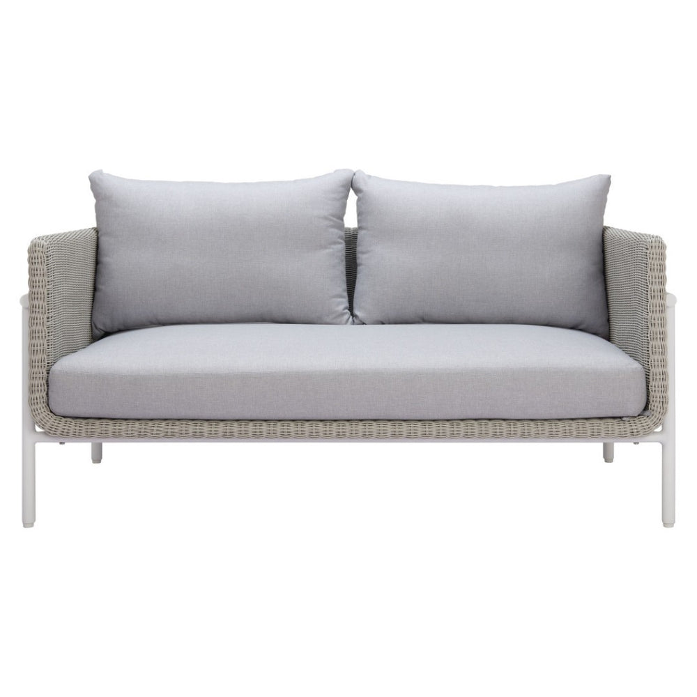 HomeRoots 59" Gray Polypropylene Sofa - Modern & Water-Resistant Design for Stylish, Compact Living Spaces 667662