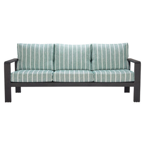 HomeRoots 83" Modern Green Polypropylene Sofa – Water-Resistant, Durable, Stylish Seating for Three Comfortably 667663