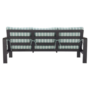 HomeRoots 83" Modern Green Polypropylene Sofa – Water-Resistant, Durable, Stylish Seating for Three Comfortably 667663