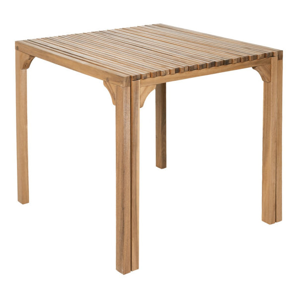 HomeRoots 60" Natural Solid Wood Extendable Table – Versatile Acacia Dining for Indoor & Outdoor Gatherings 667667