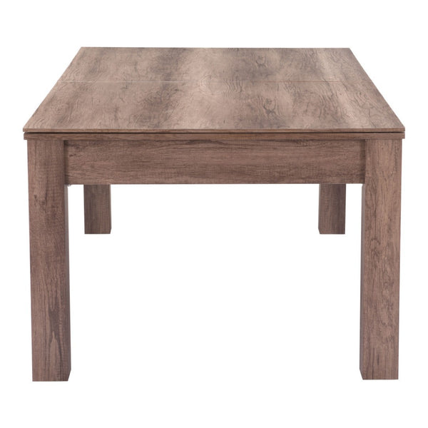 HomeRoots 85" Brown Convertible Game Table & Dining Table - Multifunctional Design for Fun Gatherings! 667668