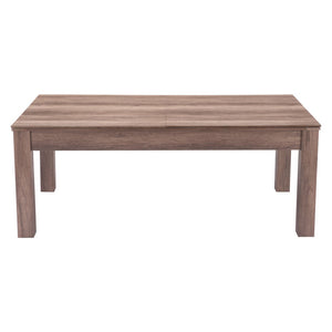 HomeRoots 85" Brown Convertible Game Table & Dining Table - Multifunctional Design for Fun Gatherings! 667668