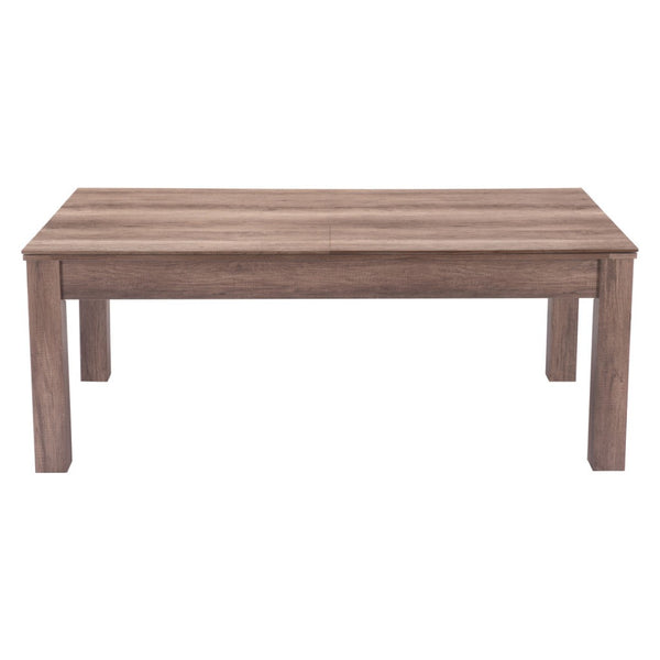 HomeRoots 85" Brown Convertible Game Table & Dining Table - Multifunctional Design for Fun Gatherings! 667668