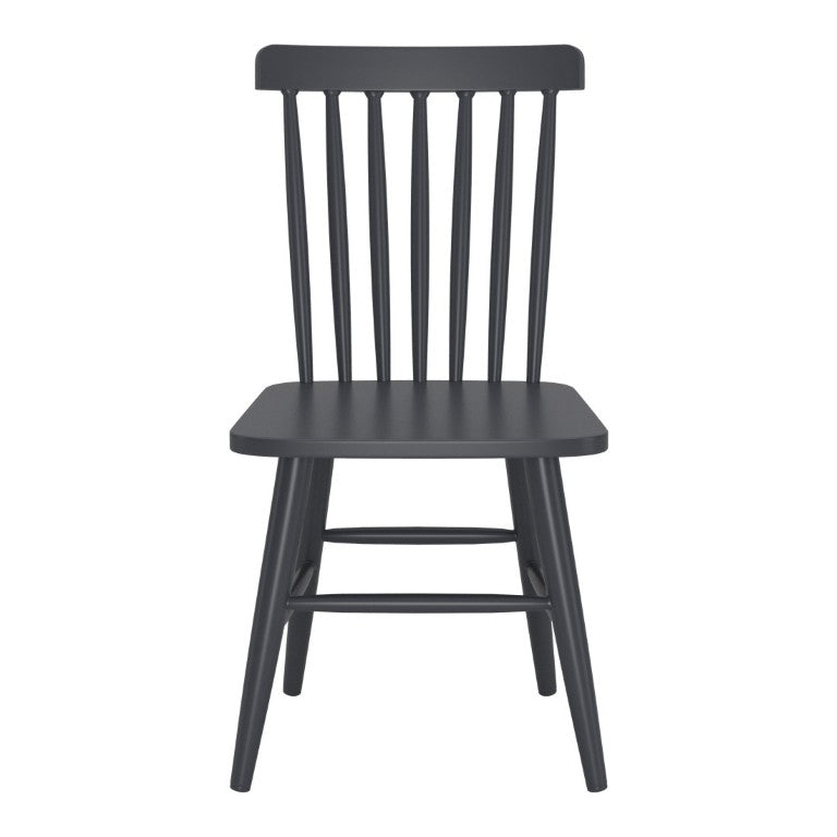 HomeRoots Set of Two Slat Back Aluminum Outdoor Dining Chairs for Modern Patio Entertaining 667718
